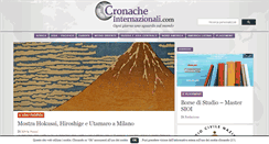 Desktop Screenshot of cronacheinternazionali.com