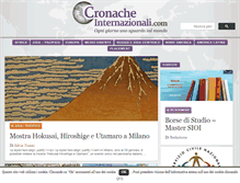 Tablet Screenshot of cronacheinternazionali.com